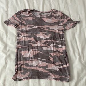 Pink camouflage t shirt